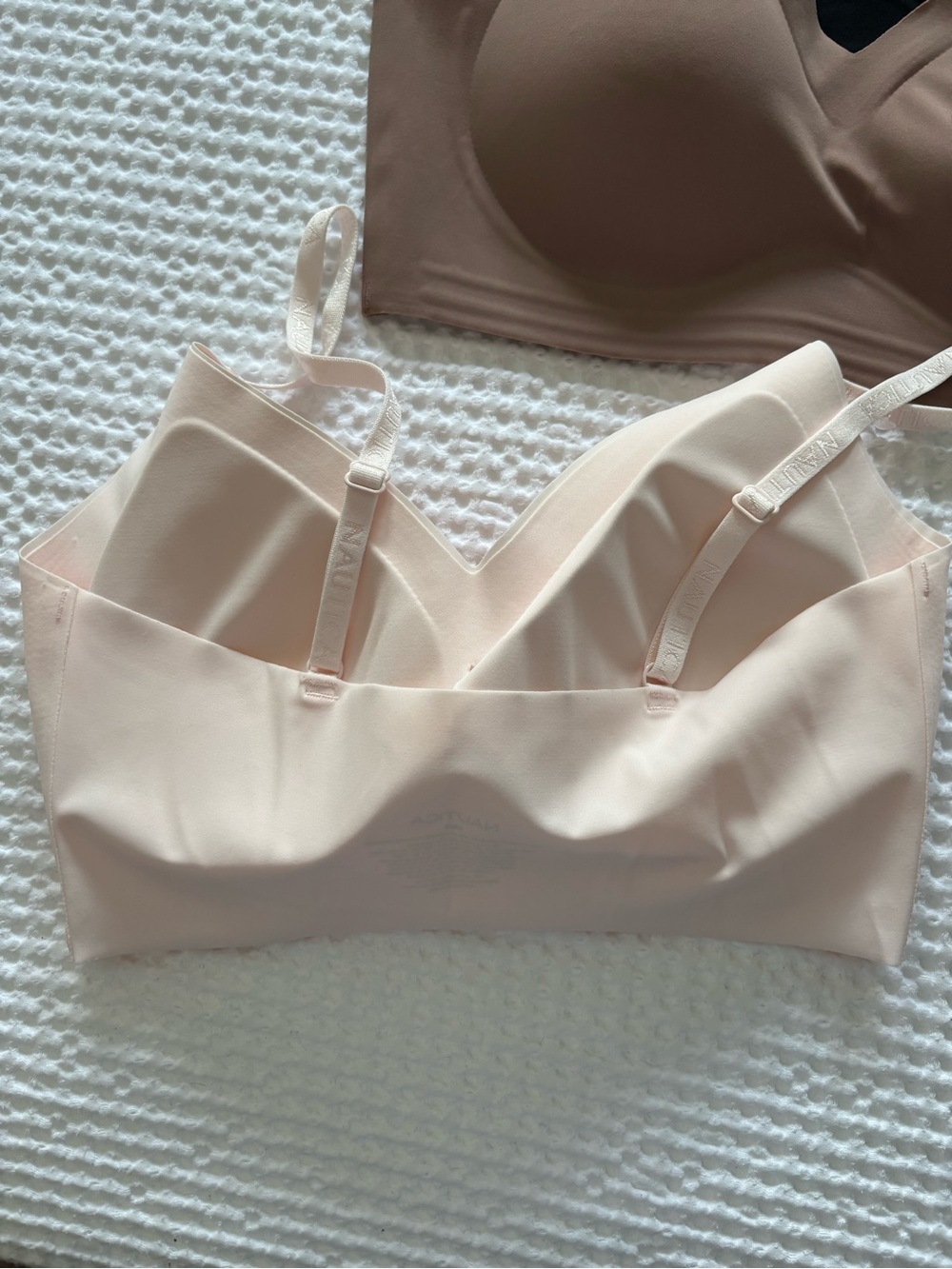 Nautica 3-Pack Wireless Seamless Bras - Black, Brown, Pink - Picture 2 of 7